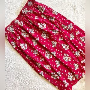 LOFT 🌺 magenta pink maxi skirt fully lined with POCKETS